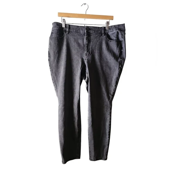 Lane Bryant highrise skinny gray Jeans sz 18 WJ164 - Picture 6 of 8